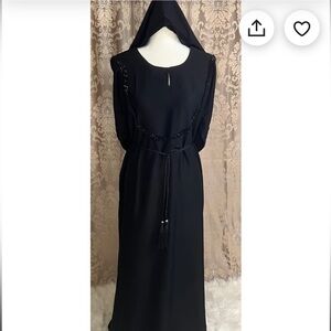 Black Embellished DUBAI styled Abaya Dress